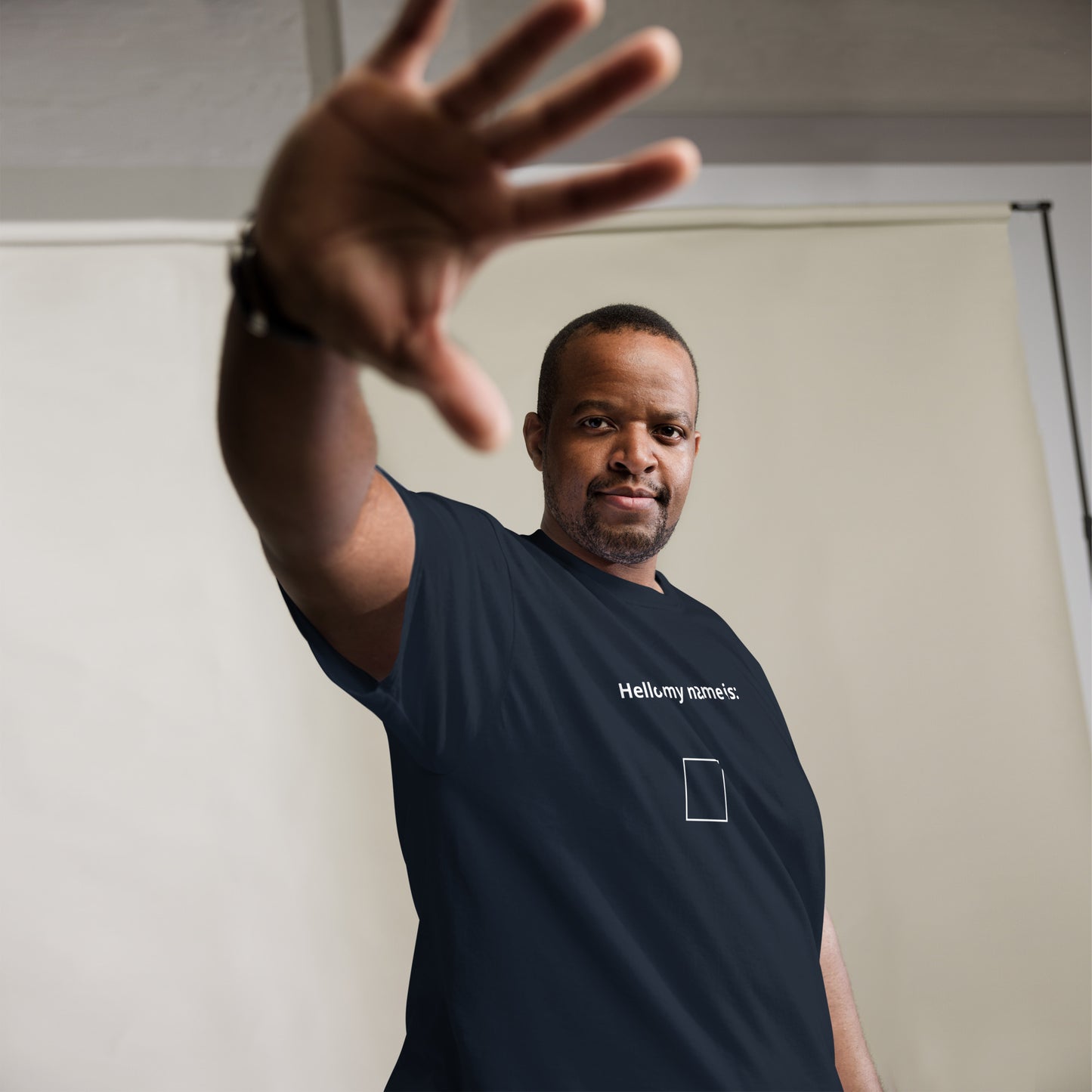 Hello my name is: Men's classic tee
