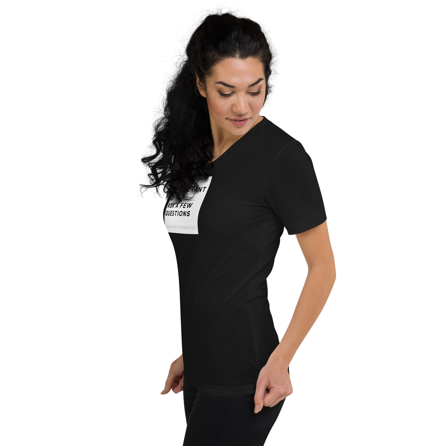 Unisex Short Sleeve V-Neck T-Shirt