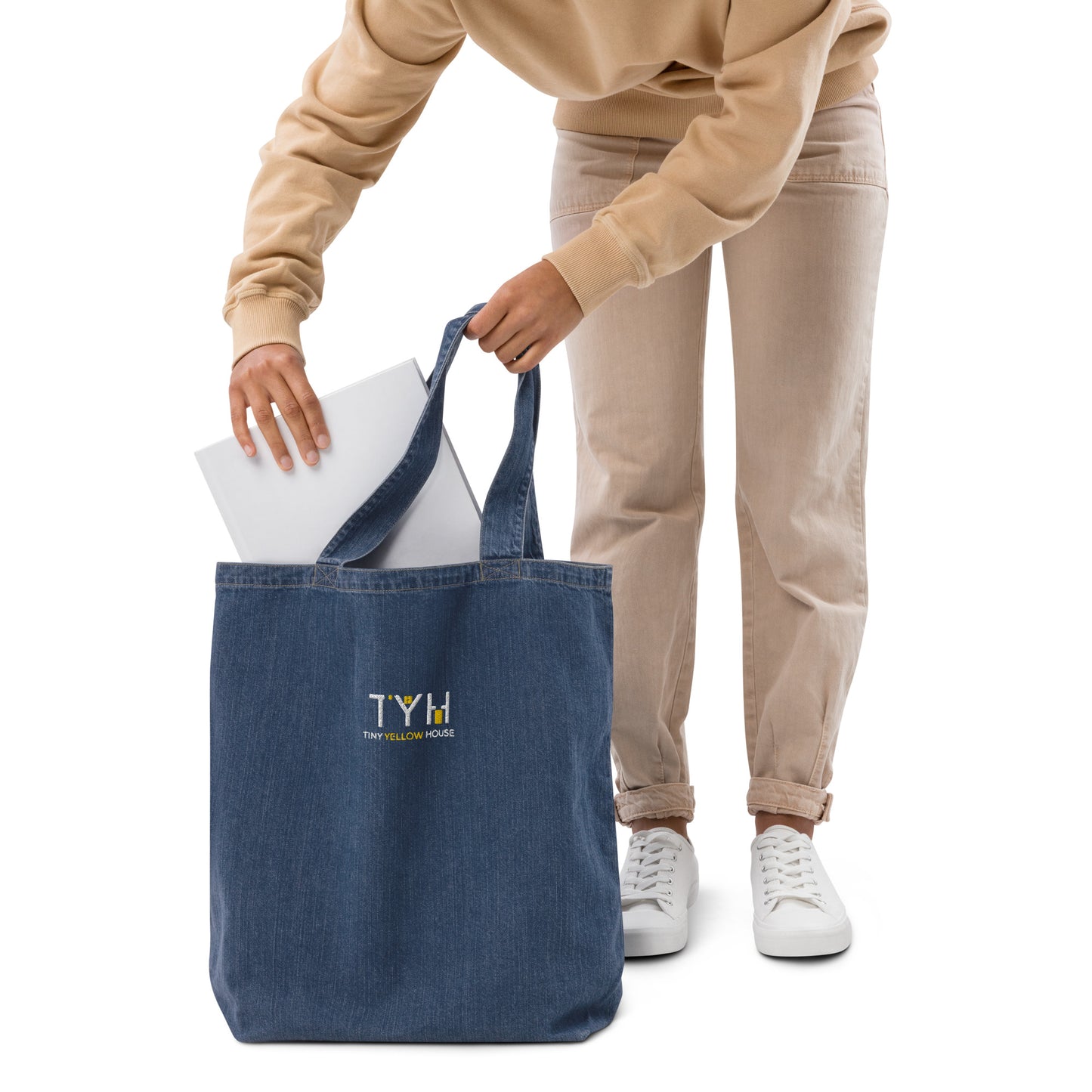 TYH Organic denim tote bag