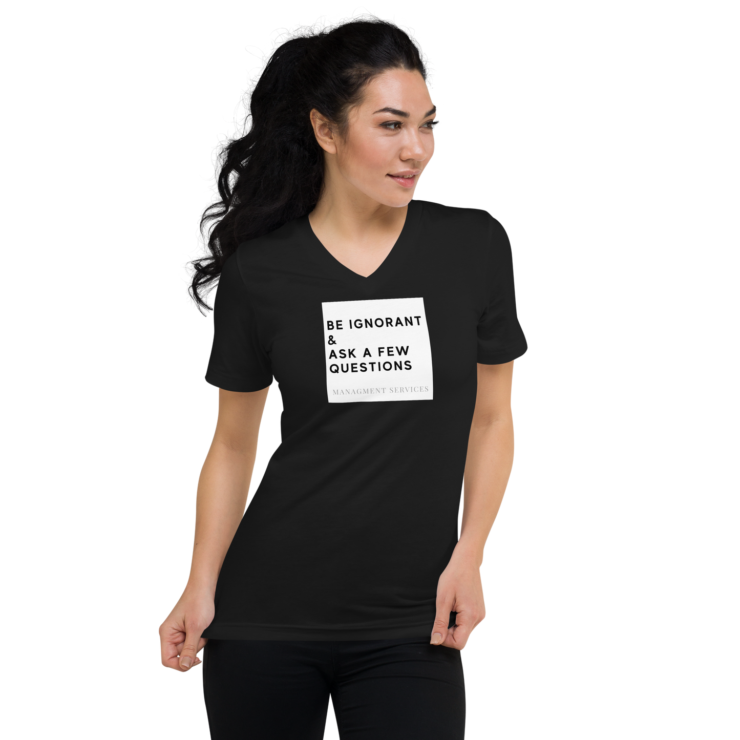 Unisex Short Sleeve V-Neck T-Shirt