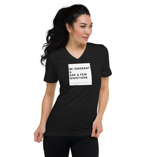 Unisex Short Sleeve V-Neck T-Shirt